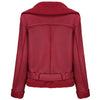 Blouson aviateur rouge femme