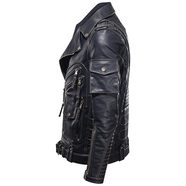 Blouson moto aviateur homme