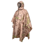 Camouflage désert poncho