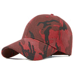 Casquette camouflage rouge