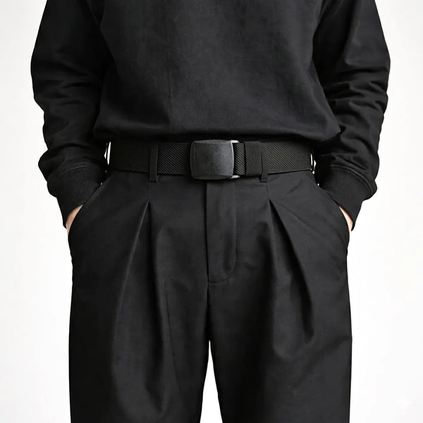 Ceinture boucle militaire homme