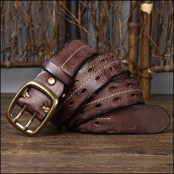 Ceinture cuir armée