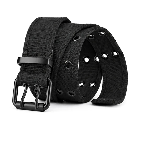 Ceinture militaire tissu à double ardillon