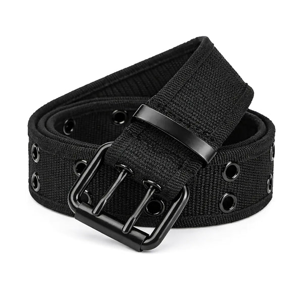 Ceinture militaire tissu noir