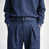 Ceinture tissu bleu marine homme