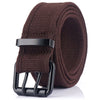Ceinture tissu marron homme