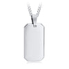Collier dog tag acier inoxydable