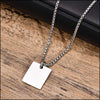 Collier plaque militaire femme argent