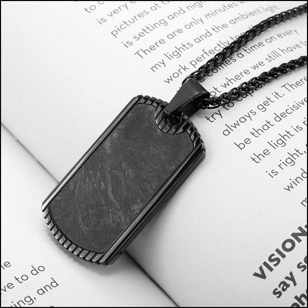 Collier style plaque militaire