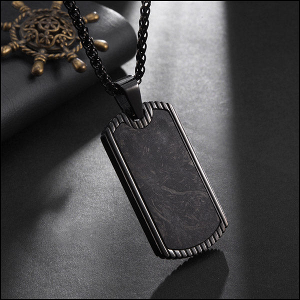 Collier style plaque militaire