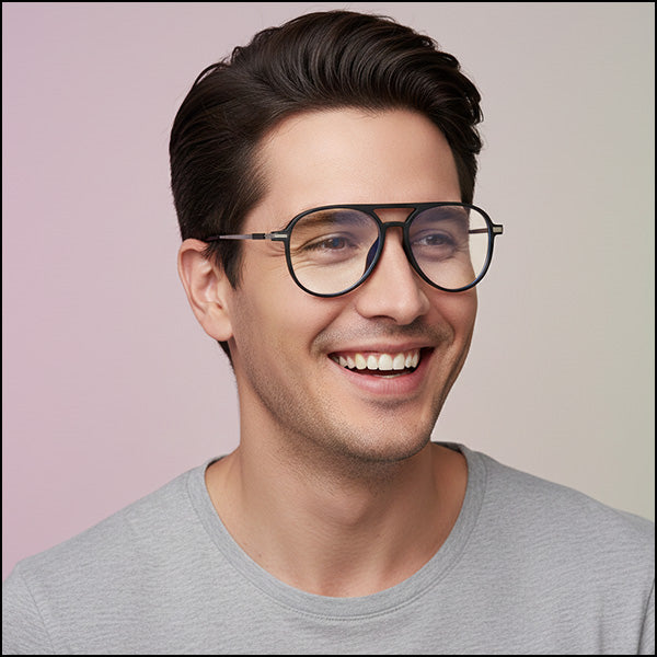 Lunette aviateur homme transparente