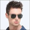 Lunette de soleil homme style aviateur