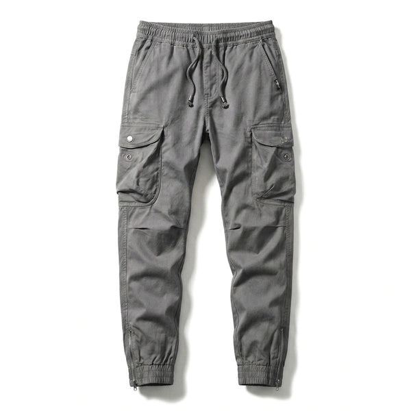 Pantalon cargo gris clair