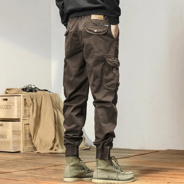Pantalon cargo marron homme