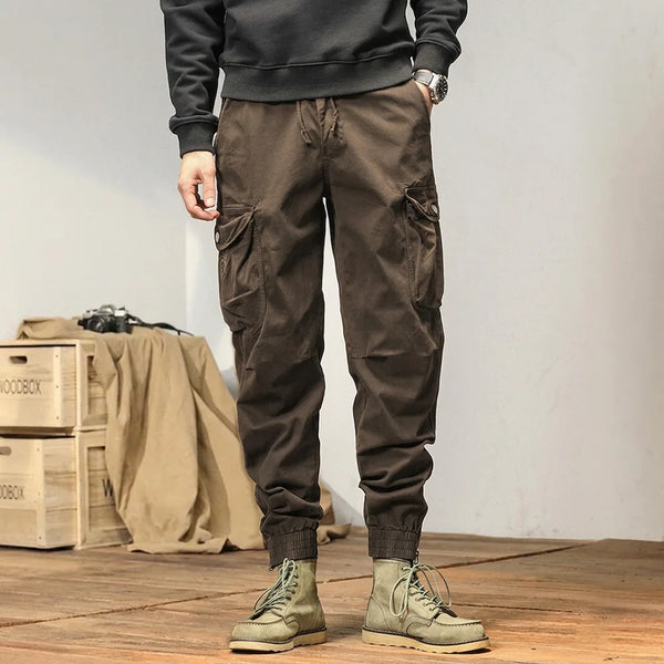 Pantalon cargo marron homme