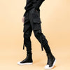 Pantalon cargo noir slim homme