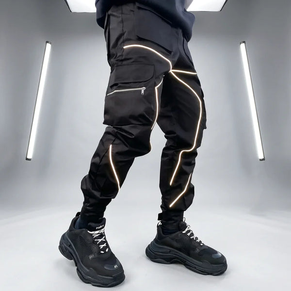 Pantalon cargo réfléchissant homme