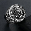 Bague ancre marine