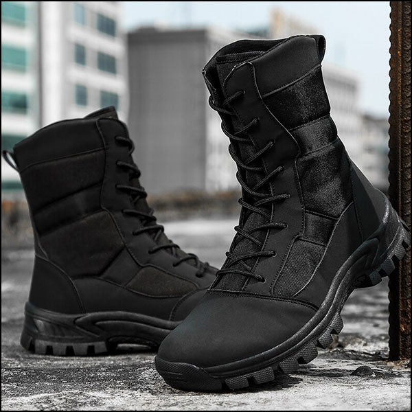 Botte militaire noir homme