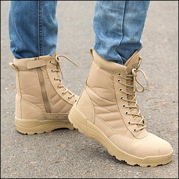 Botte militaire sable