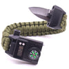 Bracelet de survie militaire couteau