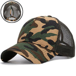 Casquette femme camouflage