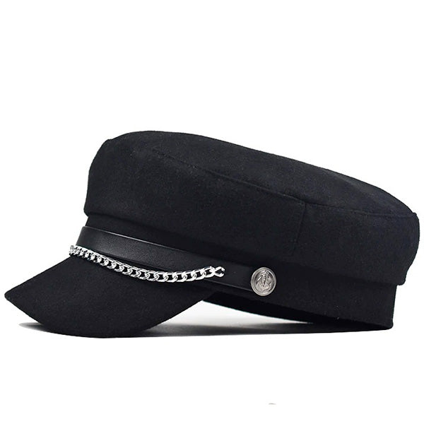 Casquette marin femme noir
