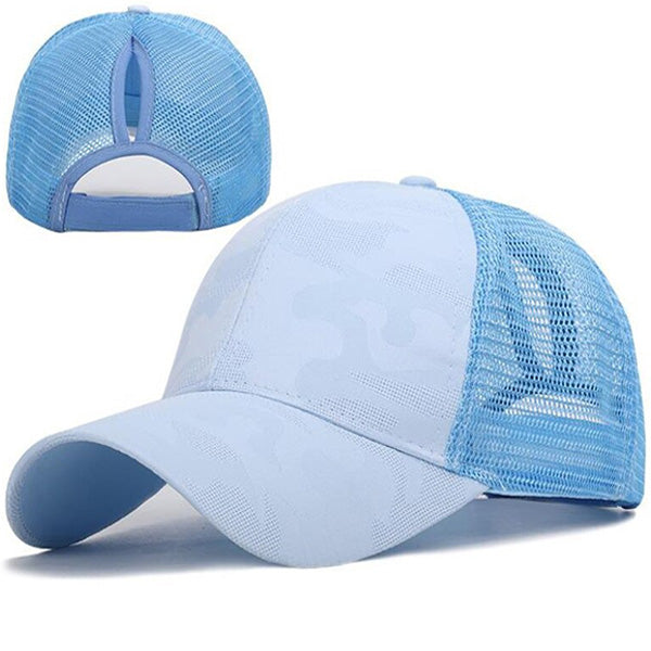 Casquette De Baseball à Paillettes Avec Fente Pour Queue De Cheval – Taille Réglable Velcro, Unisexe, Visière - 13