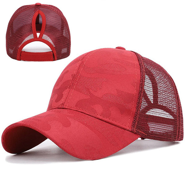 Casquette queue de cheval haute