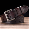 Ceinture militaire cuir marron