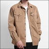Chemise militaire beige