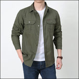 Chemise style militaire homme