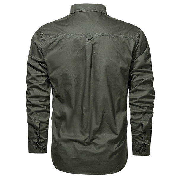 Chemise vert militaire homme