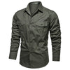 Chemise vert militaire homme