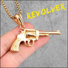 Collier avec pendentif revolver