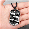 Collier militaire homme