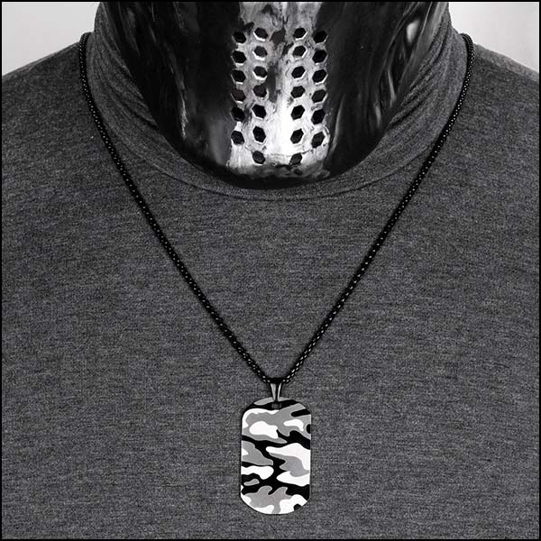 Collier militaire homme