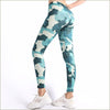 Legging bleu camouflage