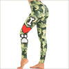 Legging camouflage vert