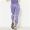 Legging violet femme camouflage