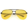 Lunette aviateur jaune