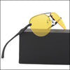 Lunette aviateur jaune
