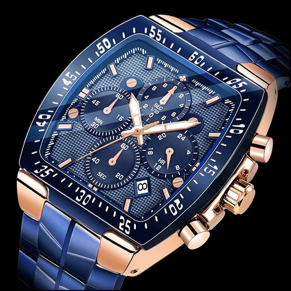 Montre carré homme militaire