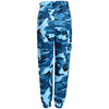Pantalon camouflage bleu femme