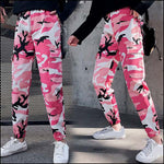 Pantalon camouflage femme rose