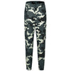 Pantalon camouflage femme taille haute