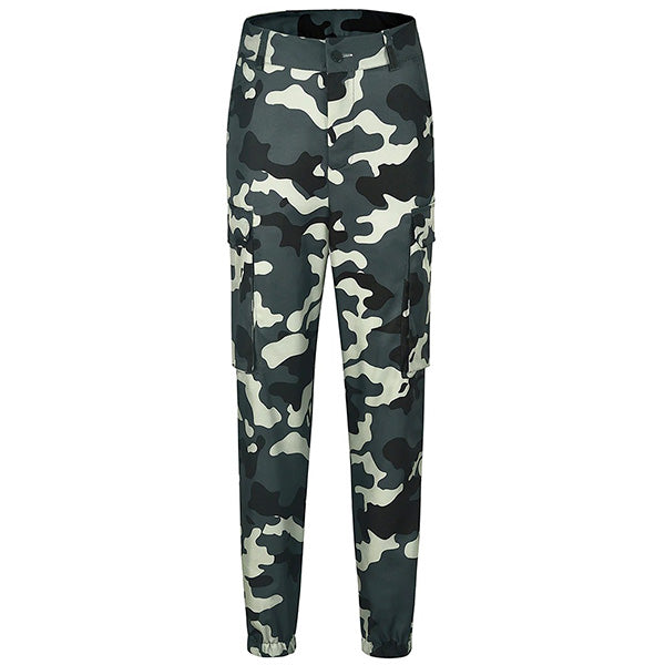 Pantalon camouflage femme taille haute