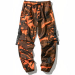 Pantalon camouflage homme orange