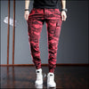 Pantalon camouflage rouge homme