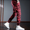 Pantalon camouflage rouge homme